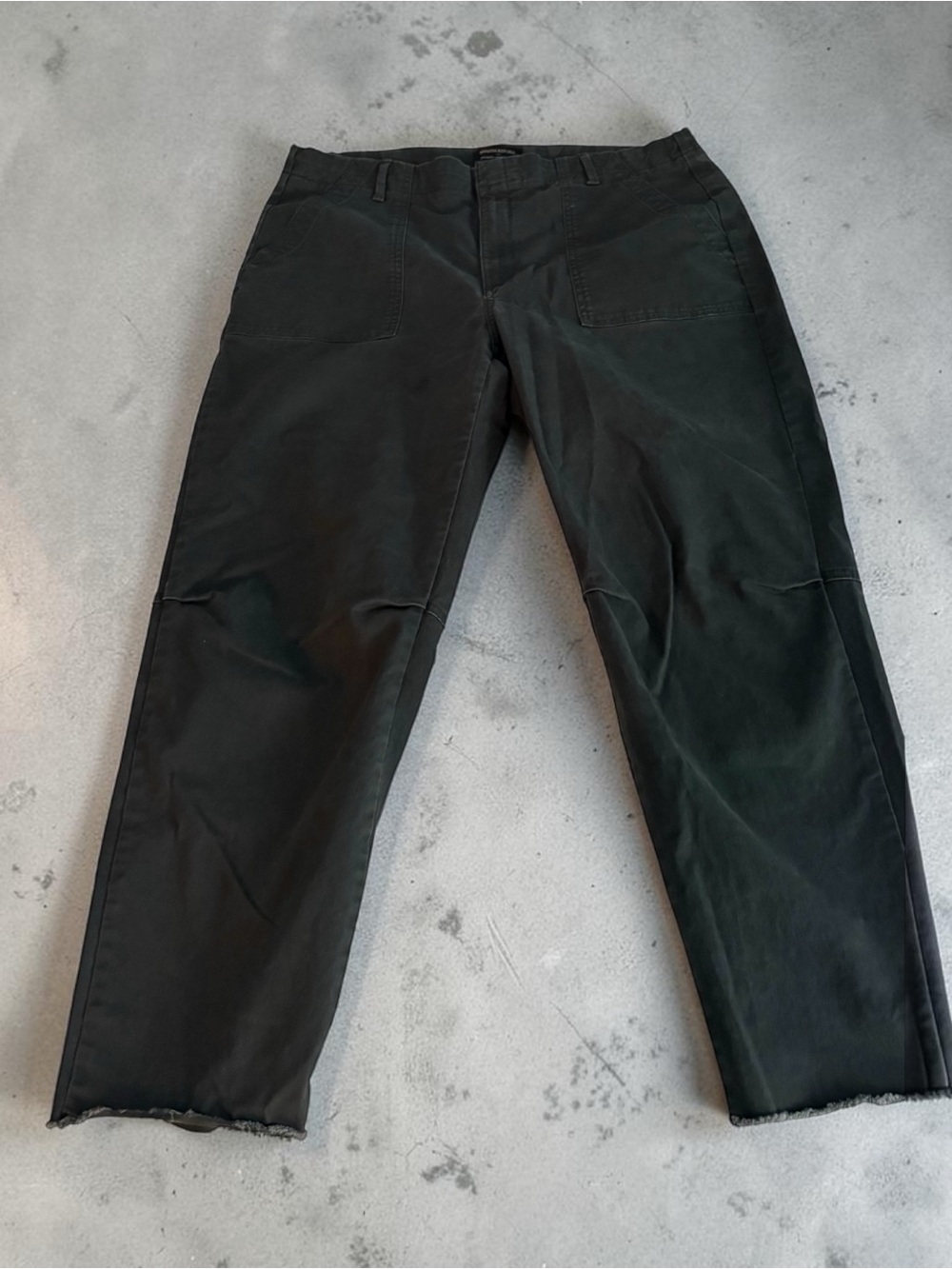 Banana Republic Casual Straight-Leg Black Pants